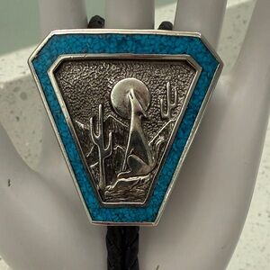 Vtg 1989 Western-style Bolo Tie